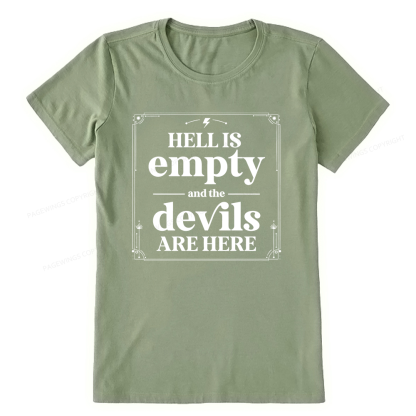 Pagewings Hell Is Empty13747 Bookish Unisex Classic T-shirt
