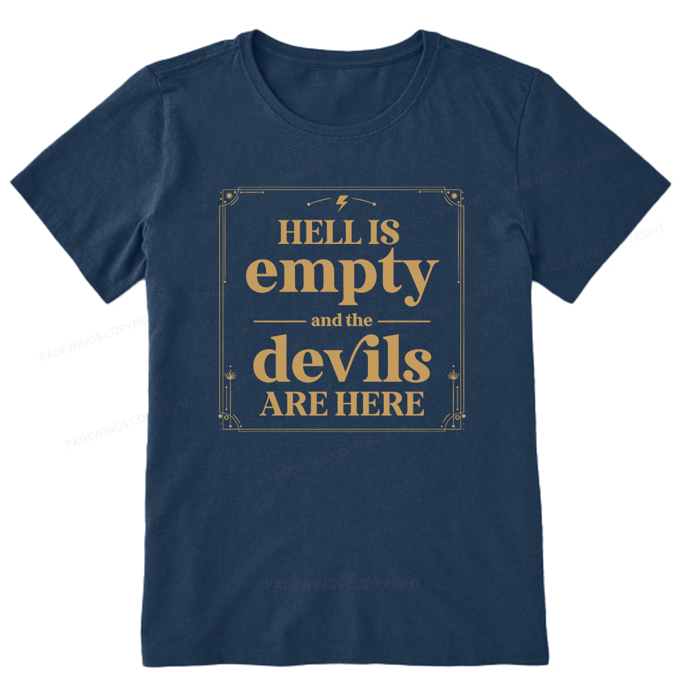 Pagewings Hell Is Empty13747 Bookish Unisex Classic T-shirt