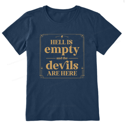 Pagewings Hell Is Empty13747 Bookish Unisex Classic T-shirt