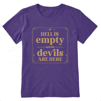 Pagewings Hell Is Empty13747 Bookish Unisex Classic T-shirt