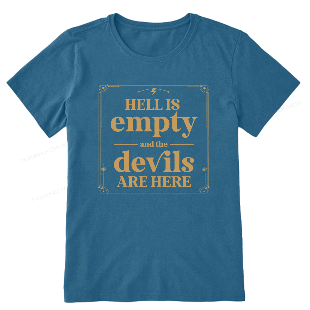 Pagewings Hell Is Empty13747 Bookish Unisex Classic T-shirt