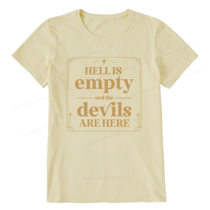 Pagewings Hell Is Empty13747 Bookish Unisex Classic T-shirt