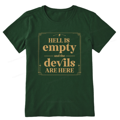 Pagewings Hell Is Empty13747 Bookish Unisex Classic T-shirt