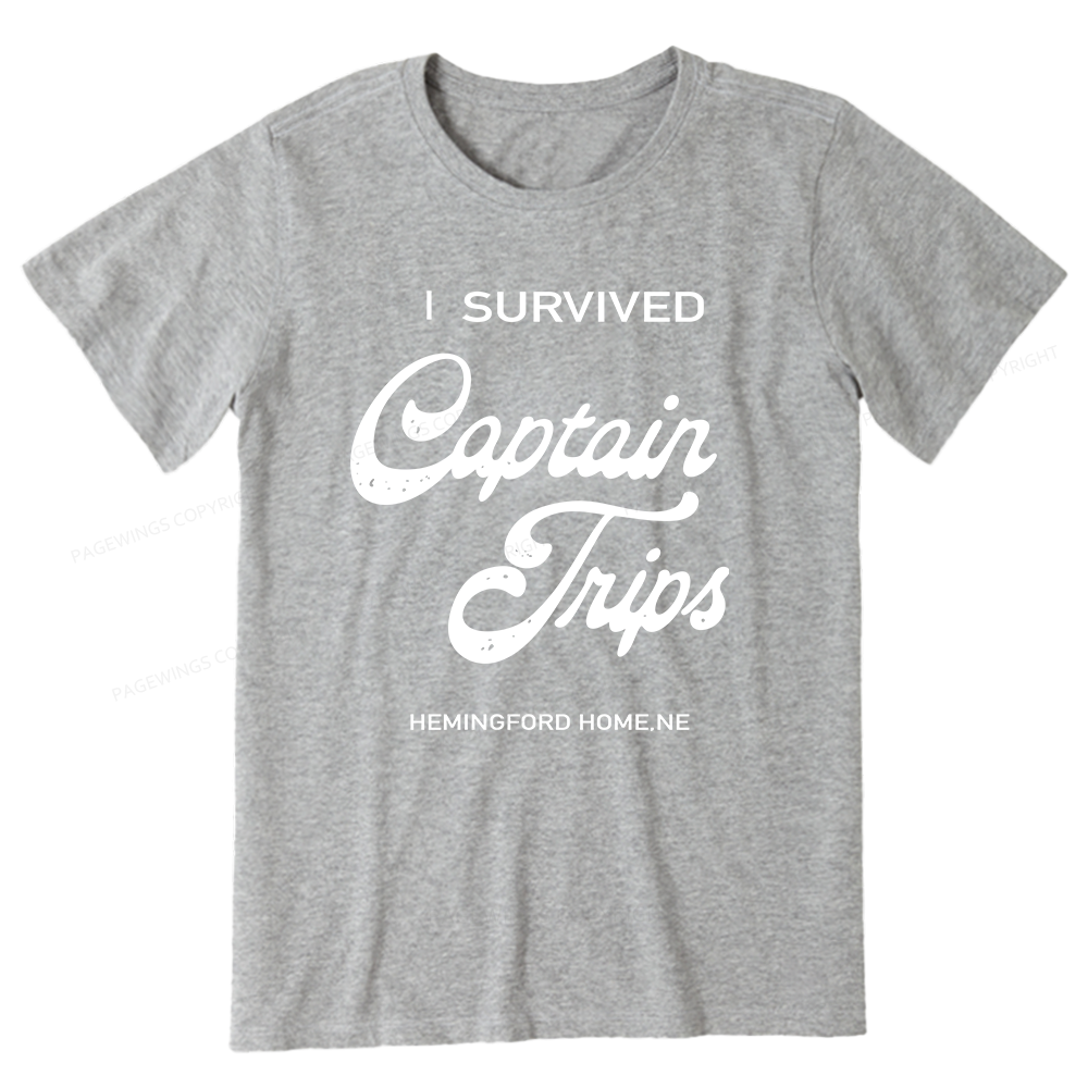 Pagewings I Survived Captain Trips14500 Bookish Unisex Classic T-shirt