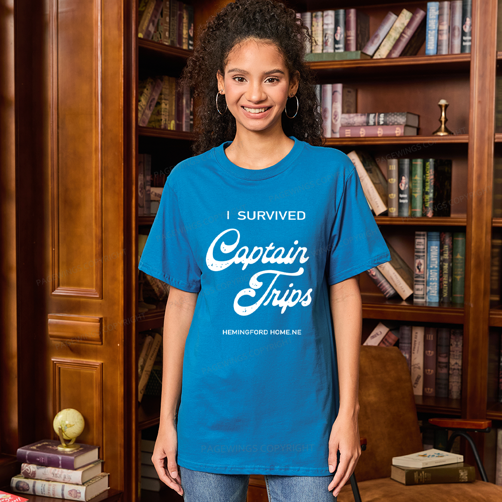 Pagewings I Survived Captain Trips14500 Bookish Unisex Classic T-shirt