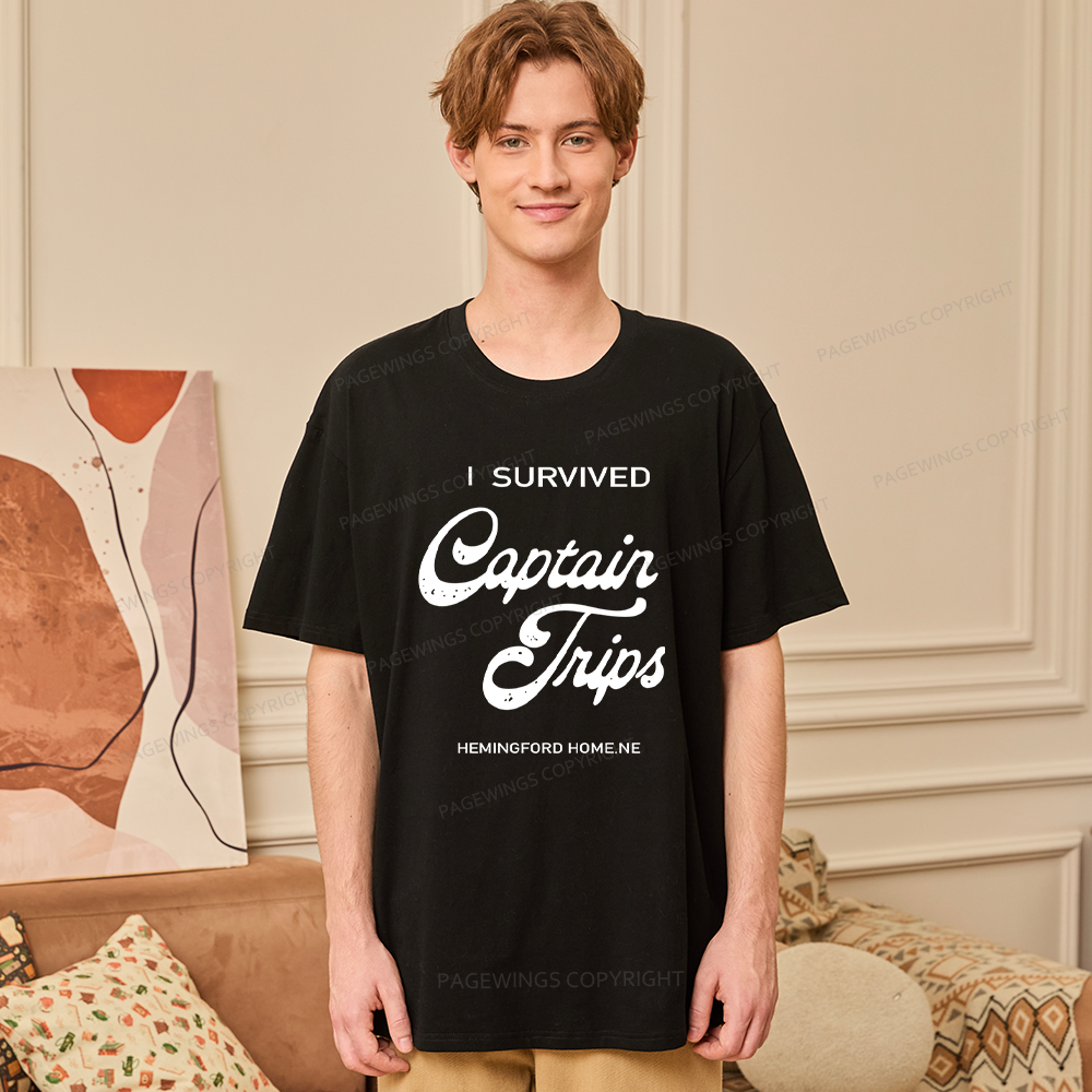 Pagewings I Survived Captain Trips14500 Bookish Unisex Classic T-shirt