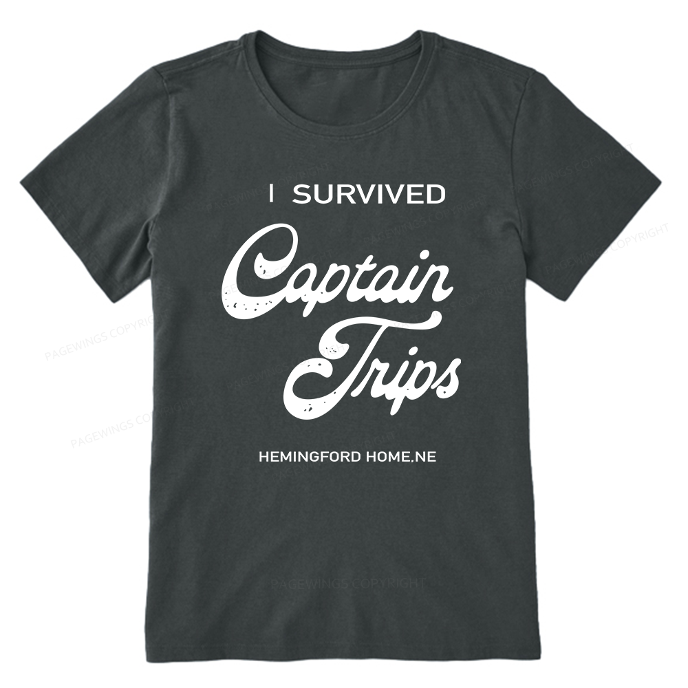 Pagewings I Survived Captain Trips14500 Bookish Unisex Classic T-shirt