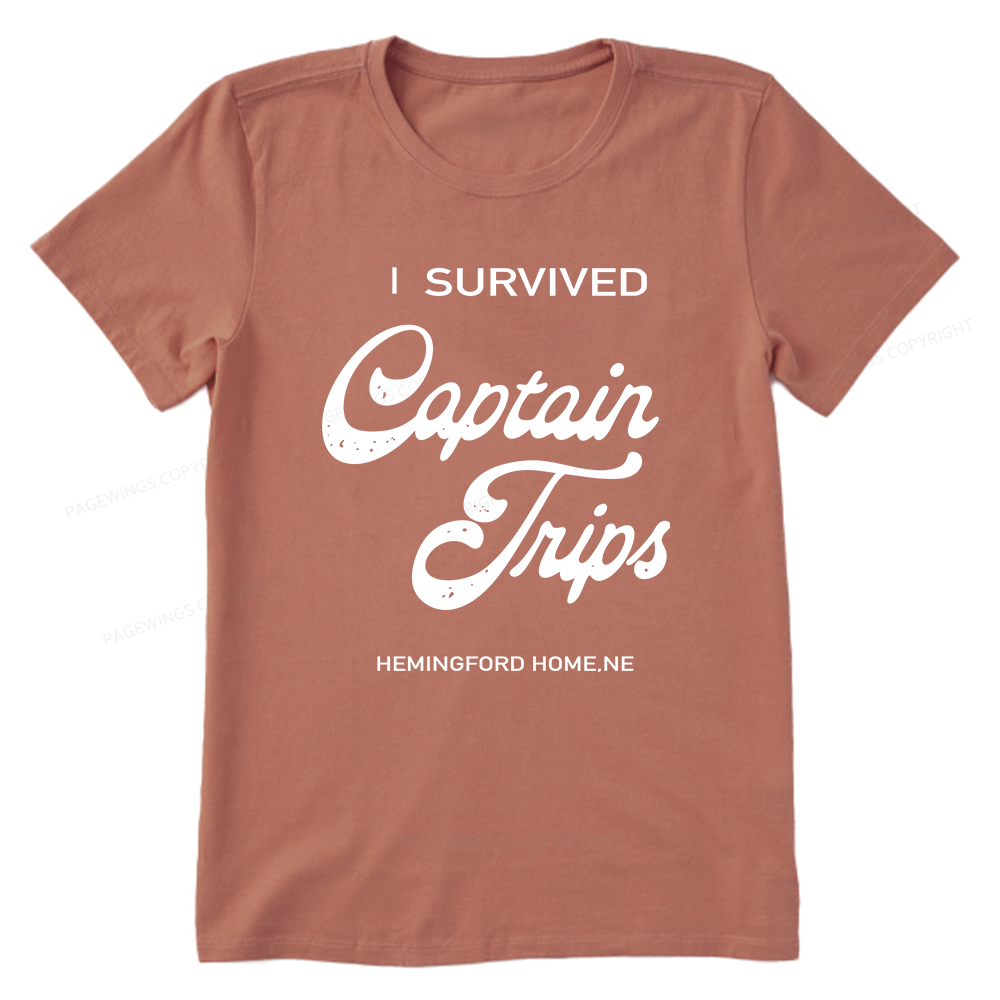 Pagewings I Survived Captain Trips14500 Bookish Unisex Classic T-shirt