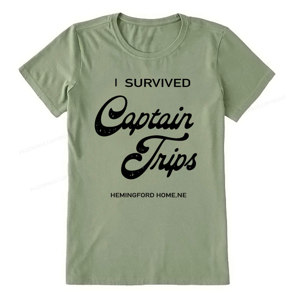 Pagewings I Survived Captain Trips14500 Bookish Unisex Classic T-shirt