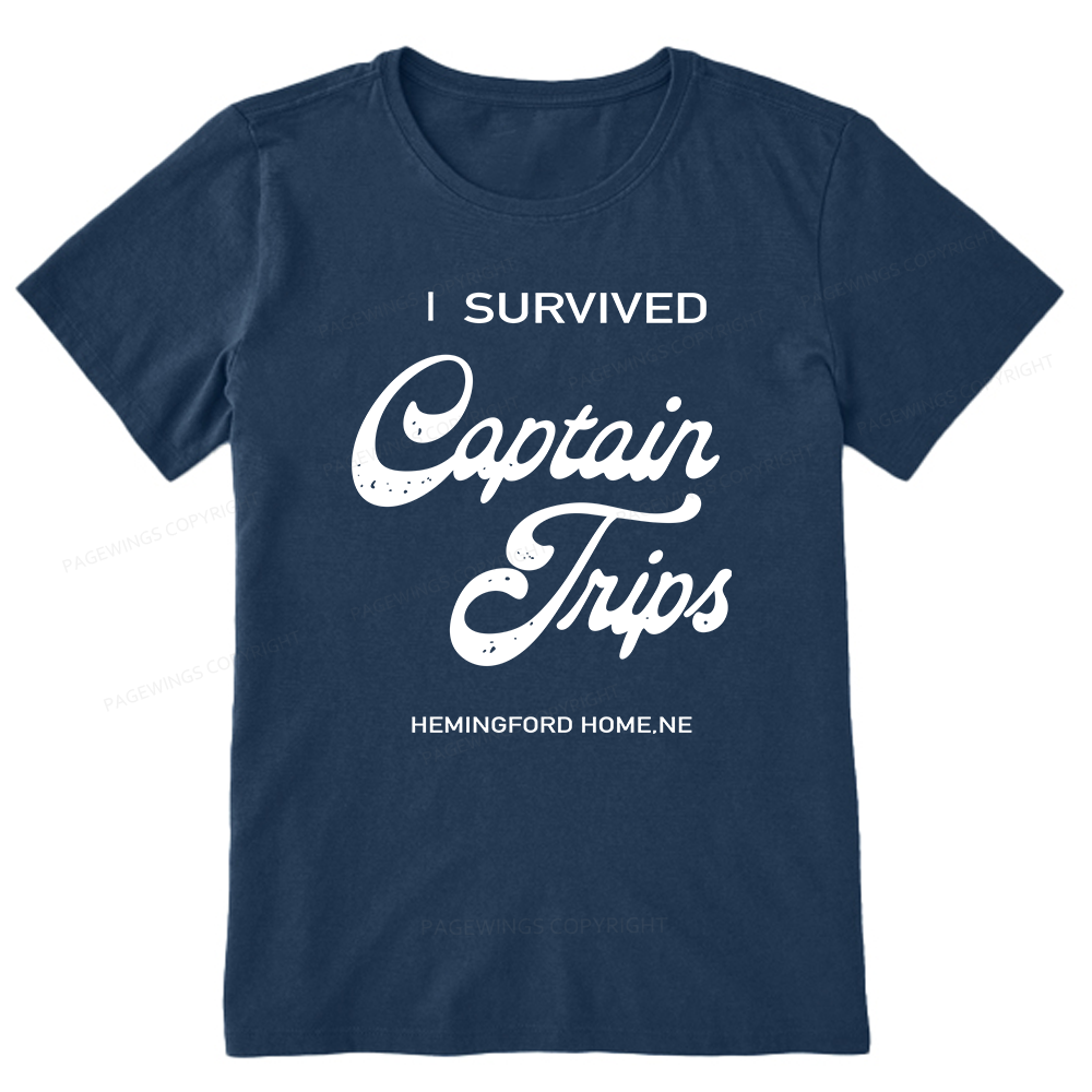 Pagewings I Survived Captain Trips14500 Bookish Unisex Classic T-shirt