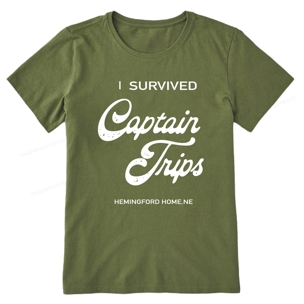 Pagewings I Survived Captain Trips14500 Bookish Unisex Classic T-shirt
