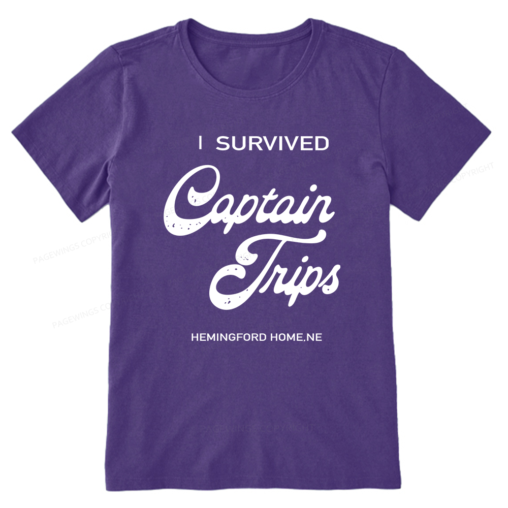 Pagewings I Survived Captain Trips14500 Bookish Unisex Classic T-shirt