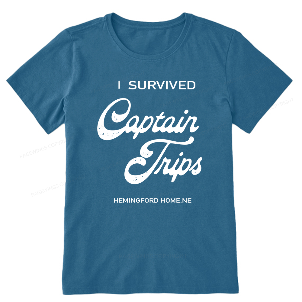 Pagewings I Survived Captain Trips14500 Bookish Unisex Classic T-shirt