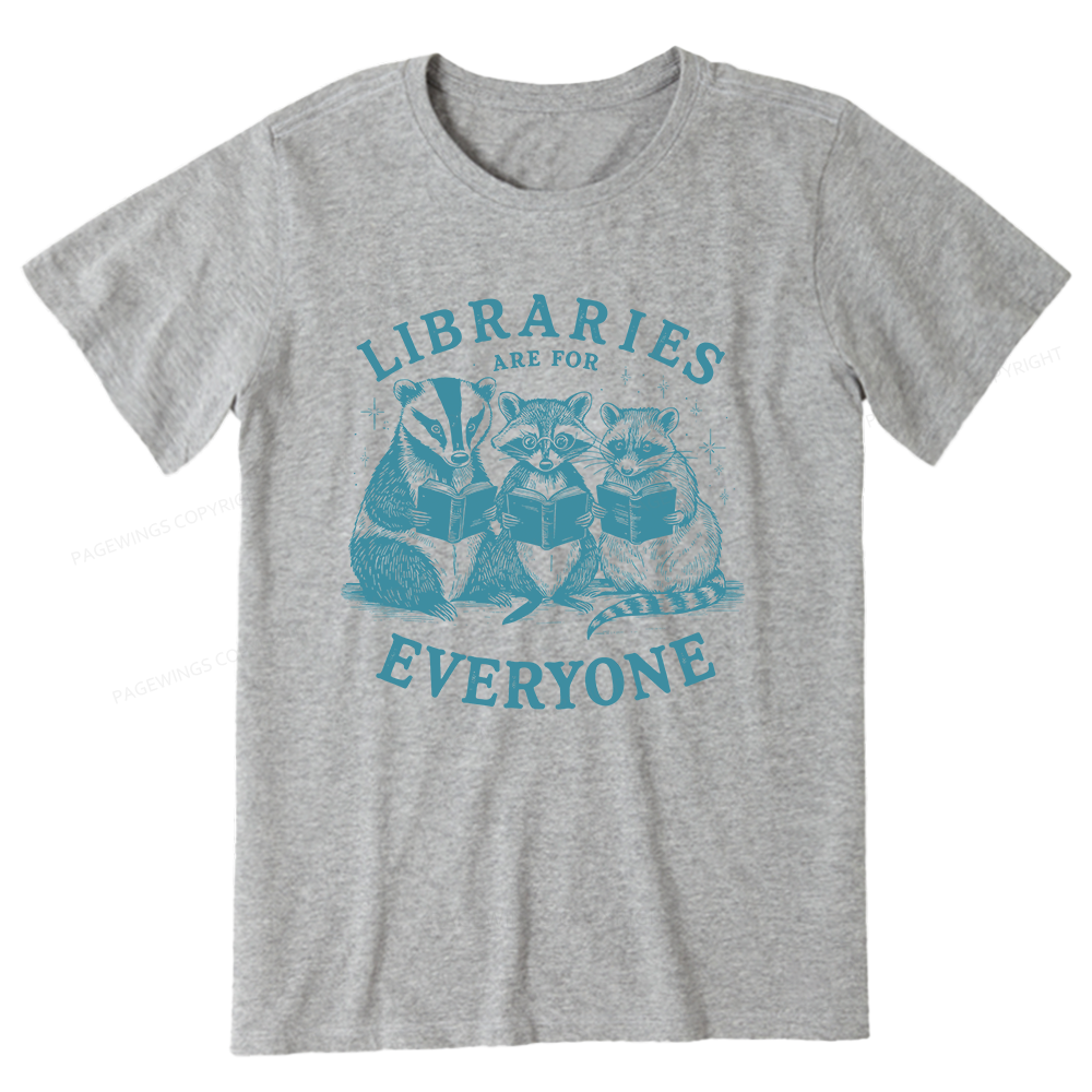 Pagewings Libraries Are For Everyone13578 Bookish Unisex Classic T-shirt