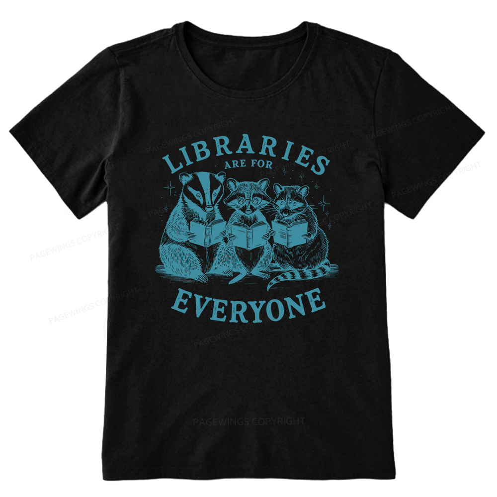 Pagewings Libraries Are For Everyone13578 Bookish Unisex Classic T-shirt