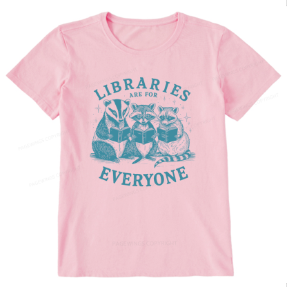 Pagewings Libraries Are For Everyone13578 Bookish Unisex Classic T-shirt