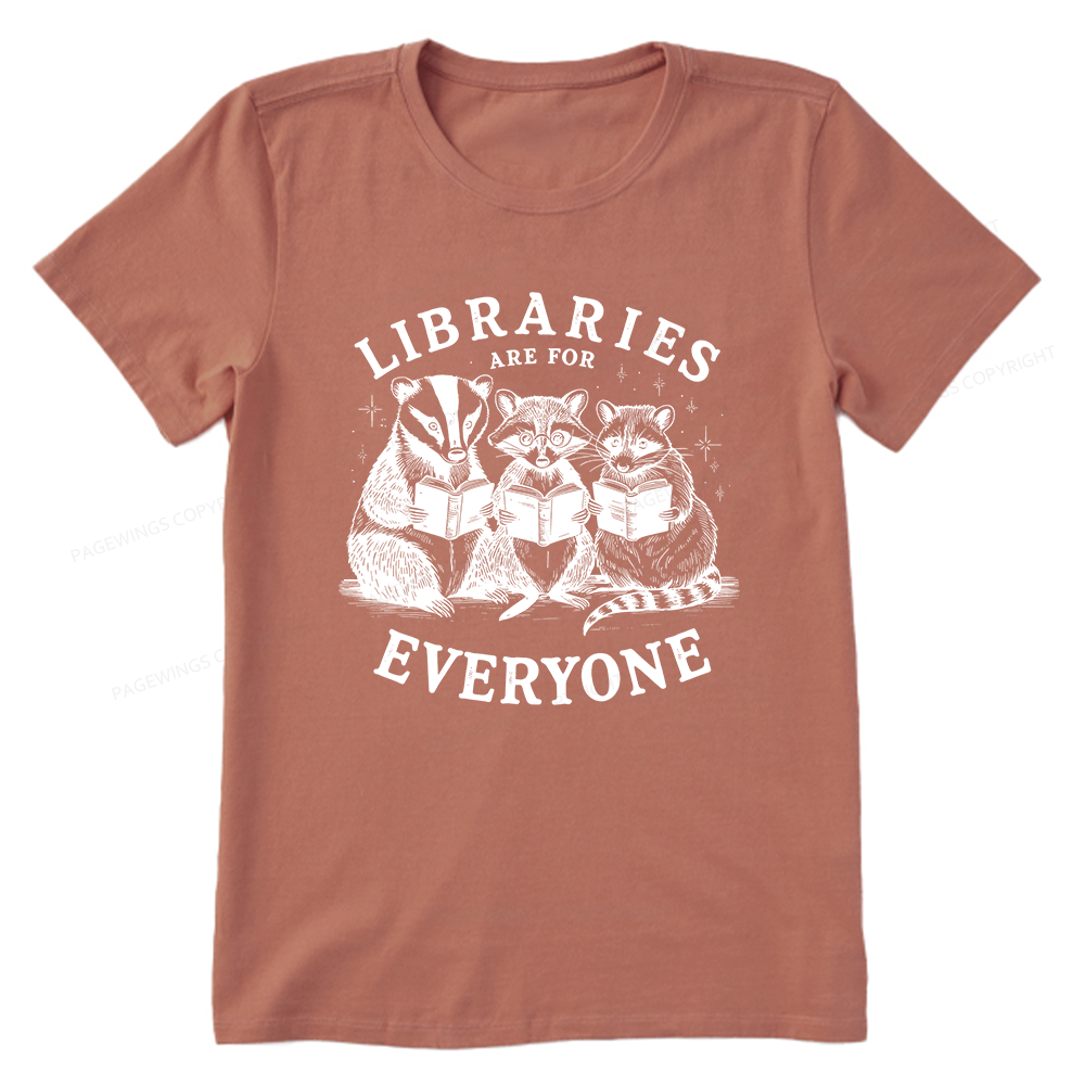 Pagewings Libraries Are For Everyone Bookish Unisex Classic T-shirt
