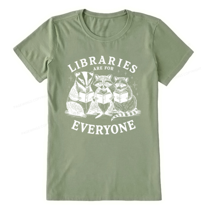 Pagewings Libraries Are For Everyone13578 Bookish Unisex Classic T-shirt
