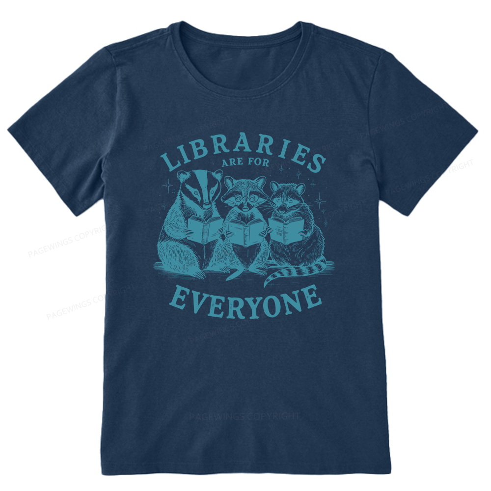 Pagewings Libraries Are For Everyone13578 Bookish Unisex Classic T-shirt