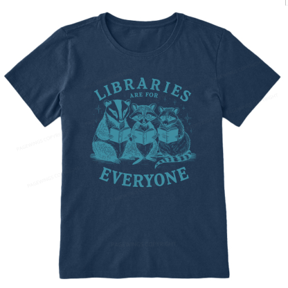 Pagewings Libraries Are For Everyone13578 Bookish Unisex Classic T-shirt