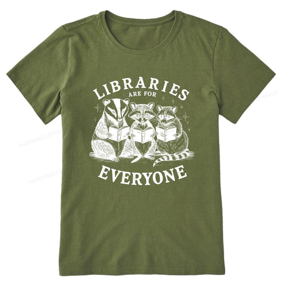 Pagewings Libraries Are For Everyone13578 Bookish Unisex Classic T-shirt