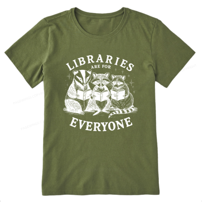 Pagewings Libraries Are For Everyone13578 Bookish Unisex Classic T-shirt
