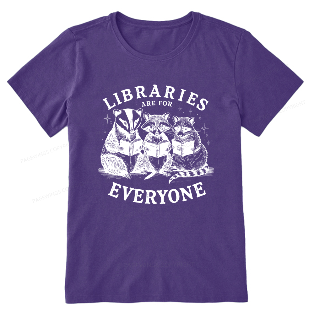 Pagewings Libraries Are For Everyone13578 Bookish Unisex Classic T-shirt