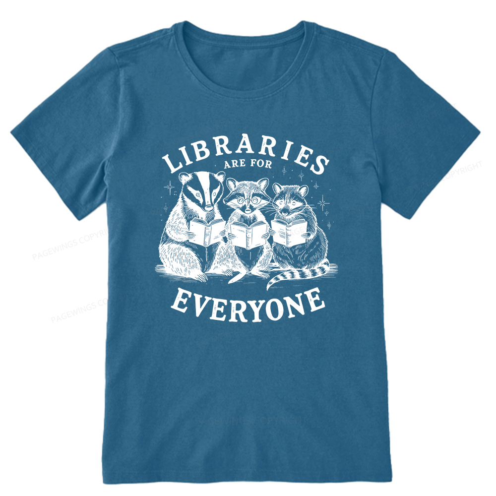 Pagewings Libraries Are For Everyone13578 Bookish Unisex Classic T-shirt