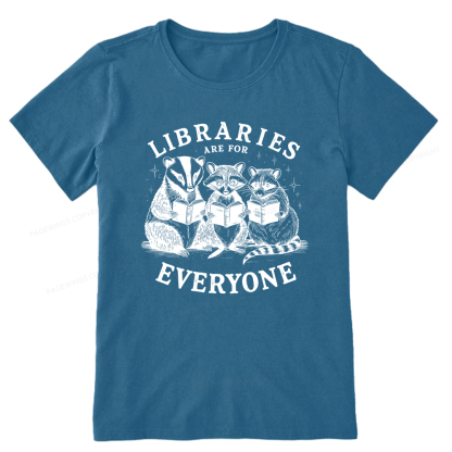 Pagewings Libraries Are For Everyone13578 Bookish Unisex Classic T-shirt