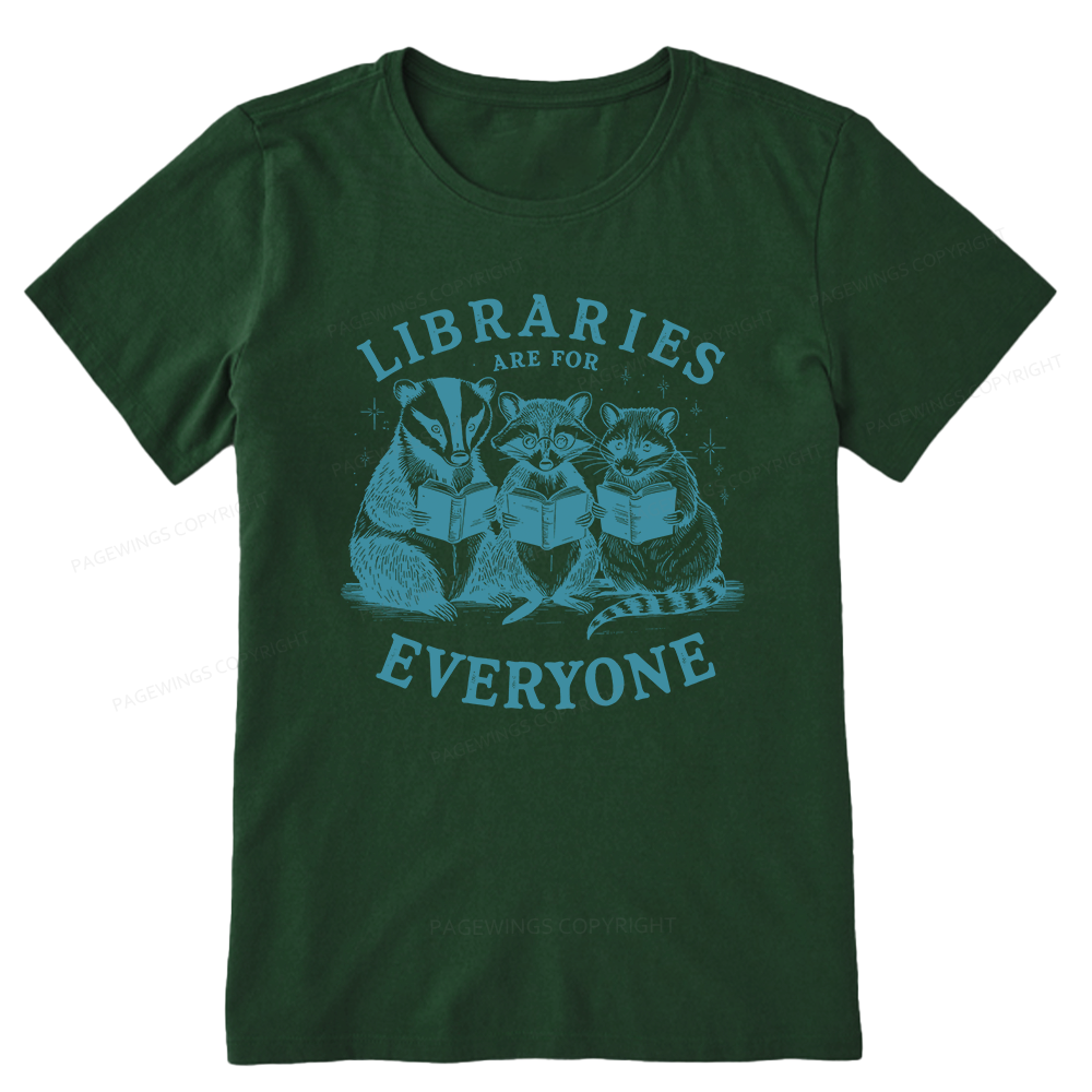 Pagewings Libraries Are For Everyone13578 Bookish Unisex Classic T-shirt