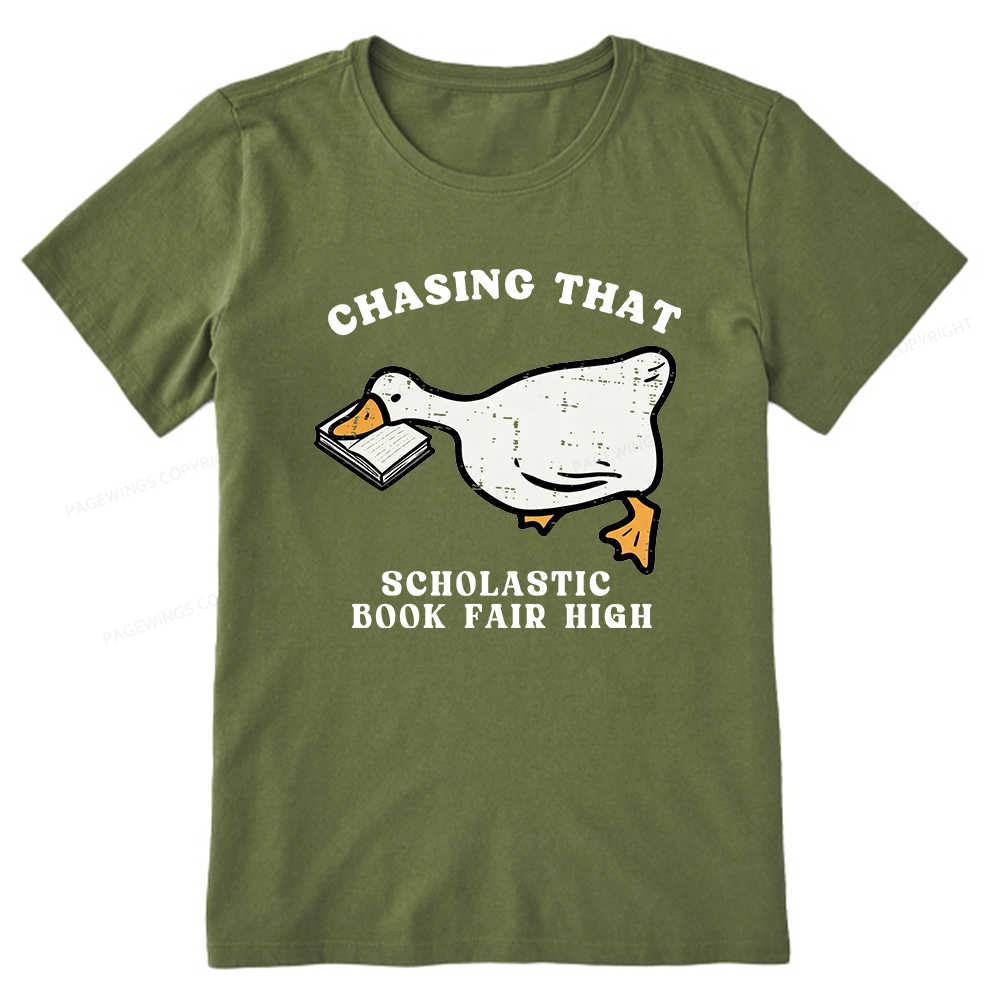 Pagewing Chasing That Scholastic Book Fair High16092 Bookish Unisex Classic T-shirt