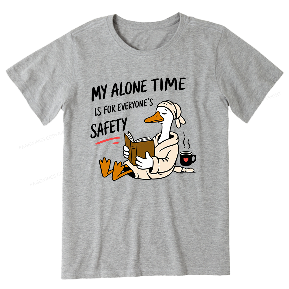 Pagewing Introvert Solitude Humor Reader16079 Bookish Unisex Classic T-shirt