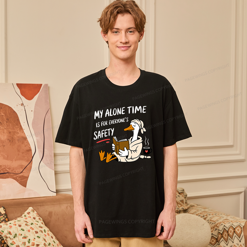 Pagewing Introvert Solitude Humor Reader16079 Bookish Unisex Classic T-shirt