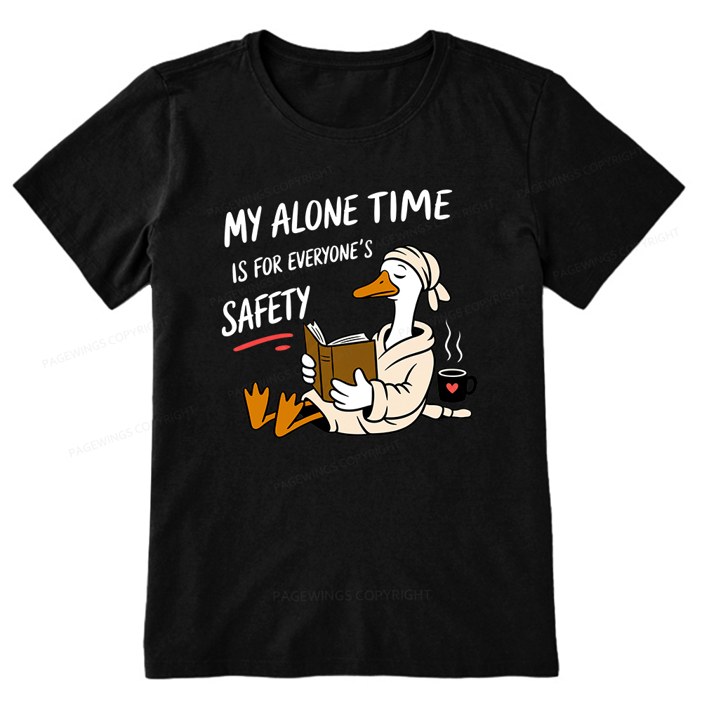 Pagewing Introvert Solitude Humor Reader16079 Bookish Unisex Classic T-shirt