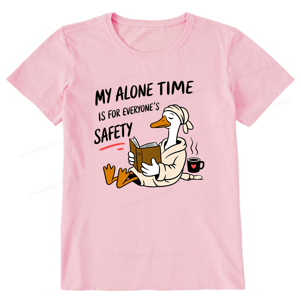 Pagewing Introvert Solitude Humor Reader16079 Bookish Unisex Classic T-shirt