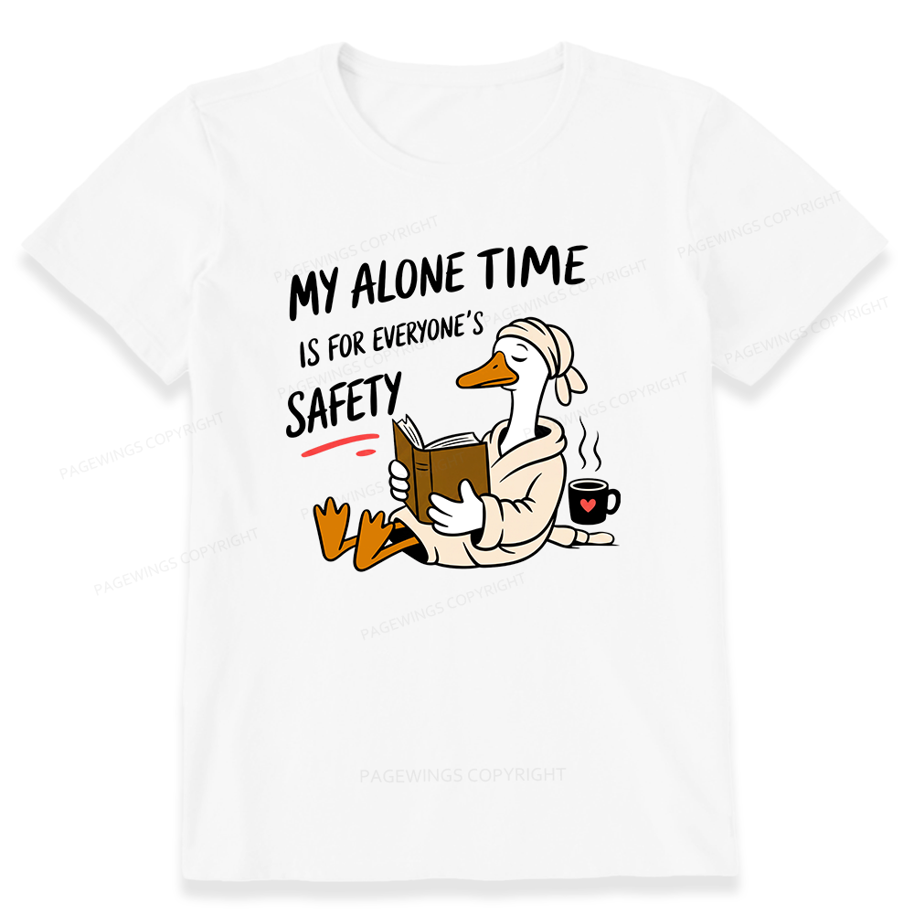 Pagewing Introvert Solitude Humor Reader16079 Bookish Unisex Classic T-shirt