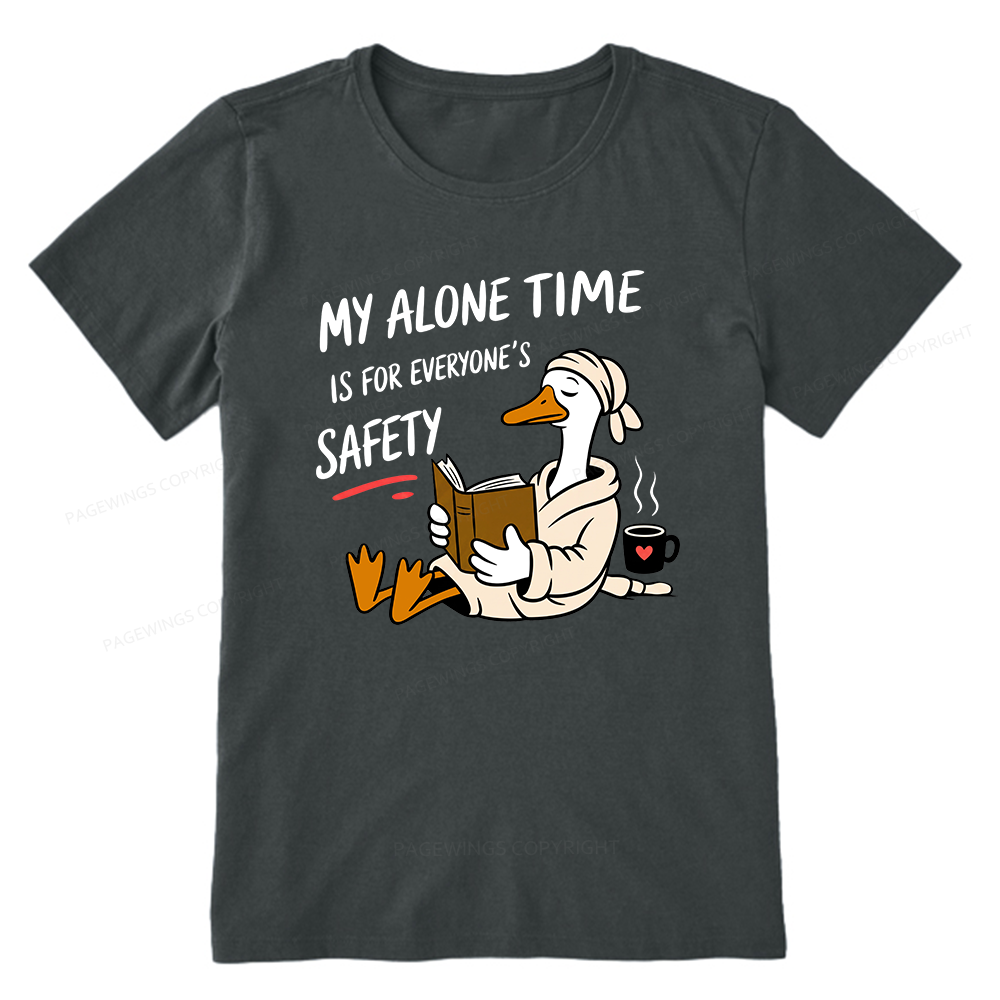 Pagewing Introvert Solitude Humor Reader16079 Bookish Unisex Classic T-shirt