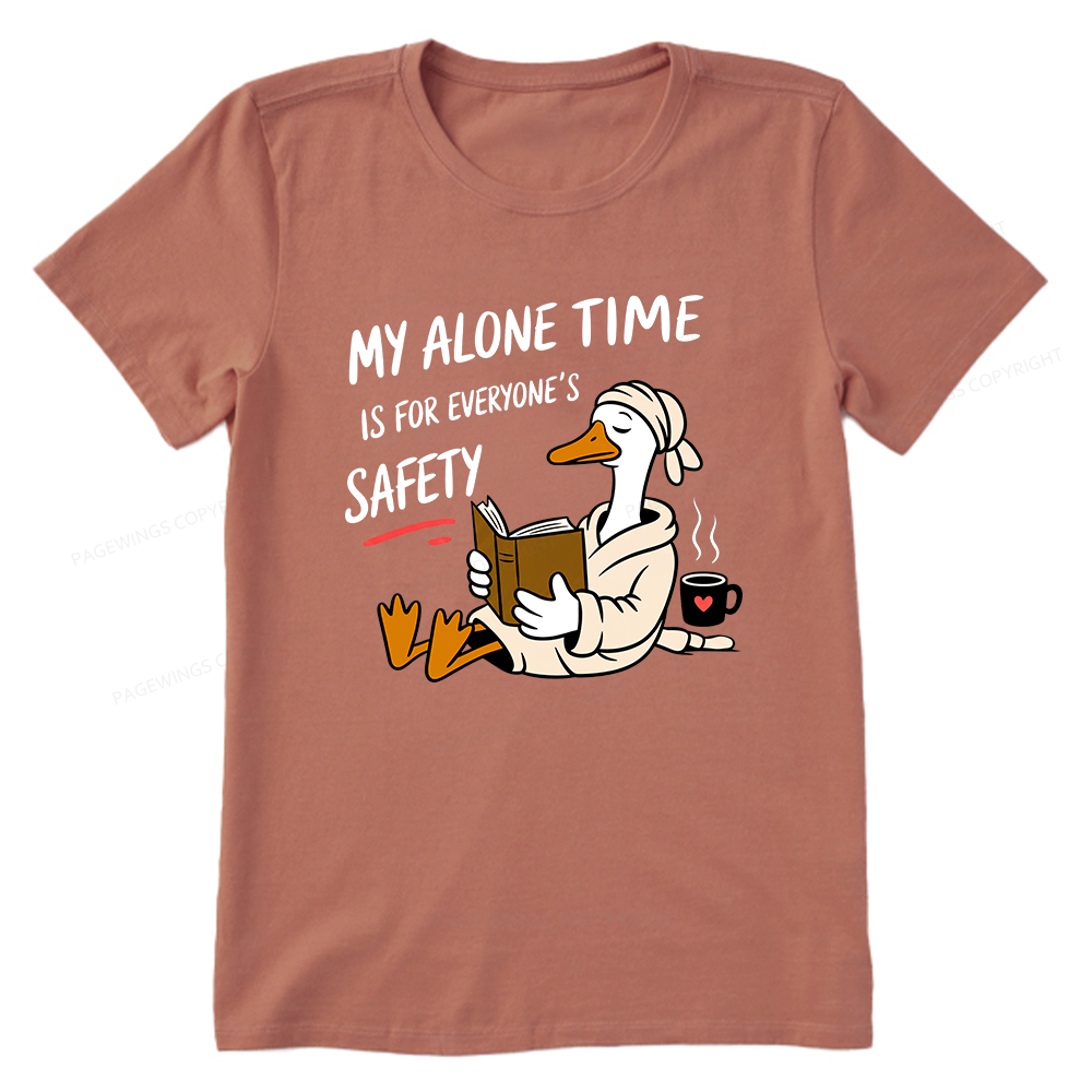 Pagewing Introvert Solitude Humor Reader16079 Bookish Unisex Classic T-shirt