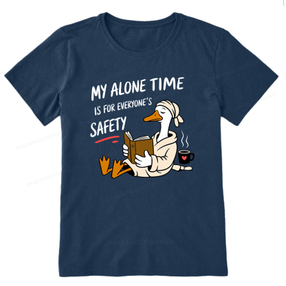 Pagewing Introvert Solitude Humor Reader16079 Bookish Unisex Classic T-shirt