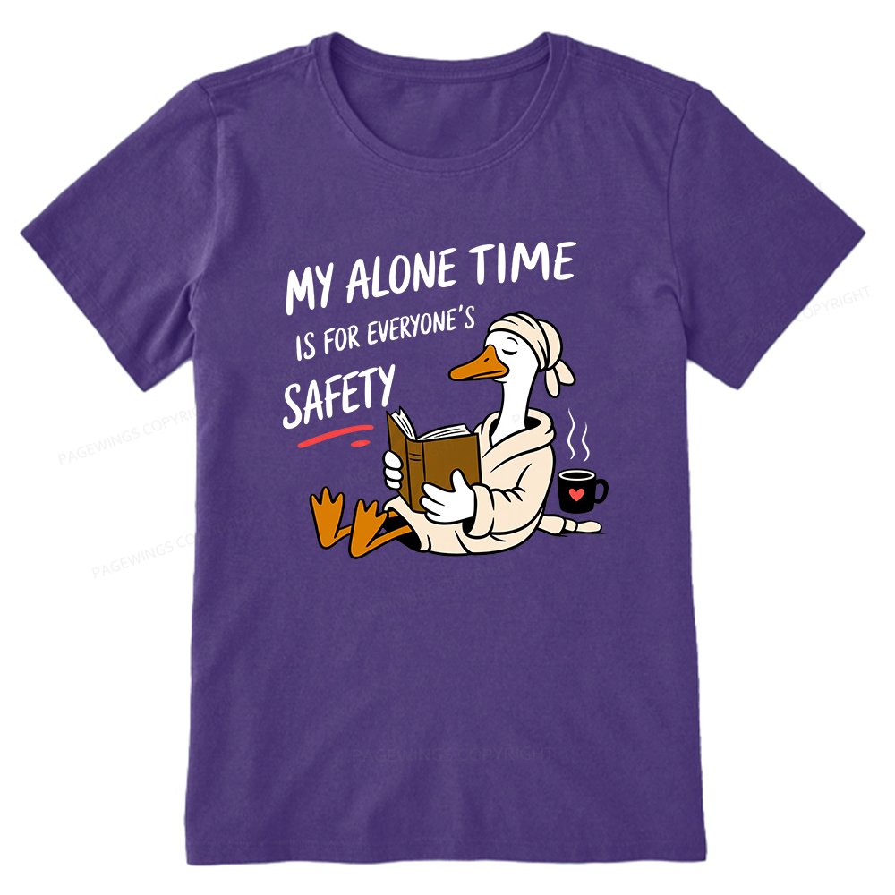 Pagewing Introvert Solitude Humor Reader16079 Bookish Unisex Classic T-shirt