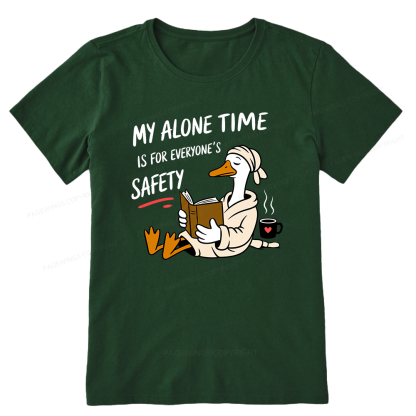 Pagewing Introvert Solitude Humor Reader16079 Bookish Unisex Classic T-shirt
