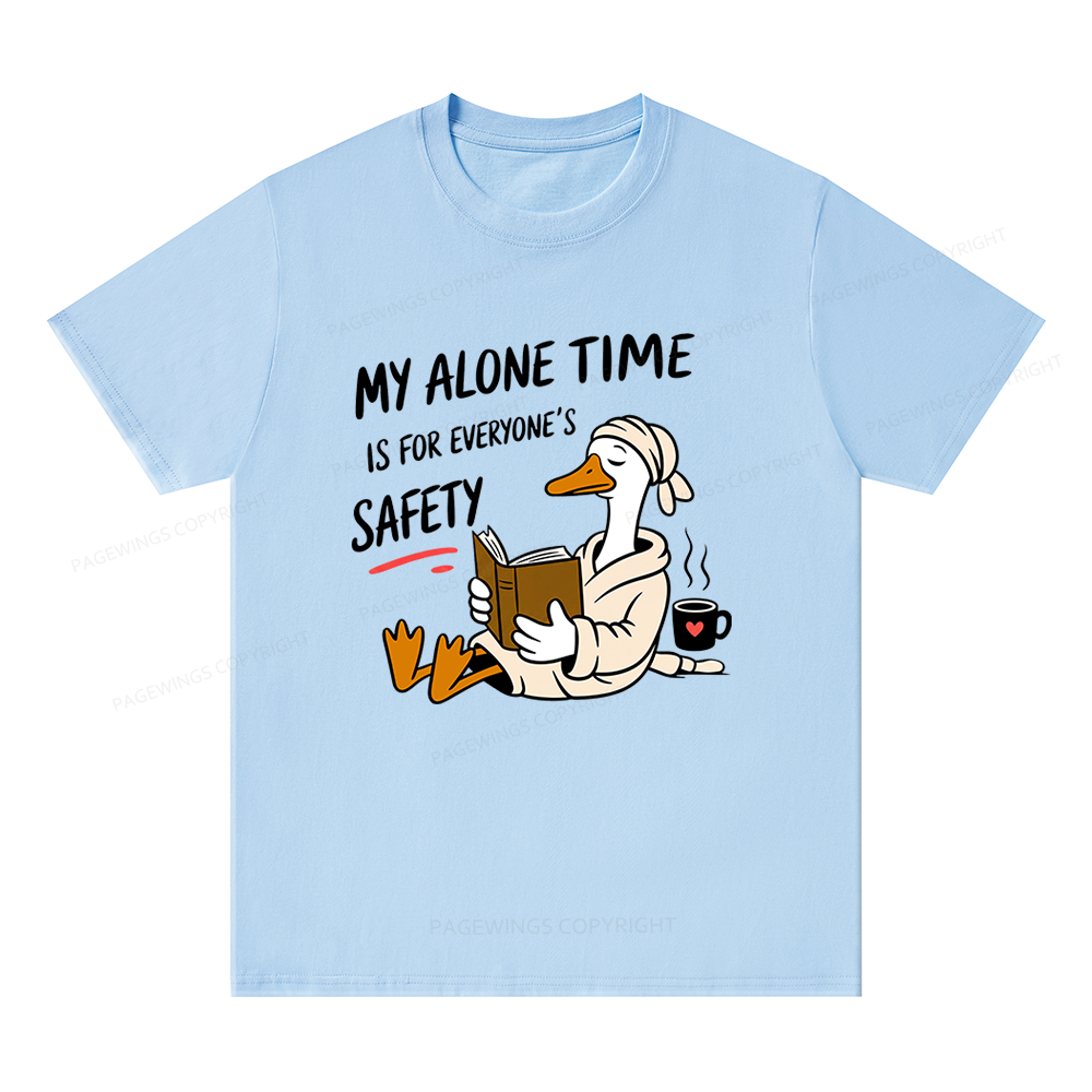Pagewing Introvert Solitude Humor Reader16079 Bookish Unisex Classic T-shirt