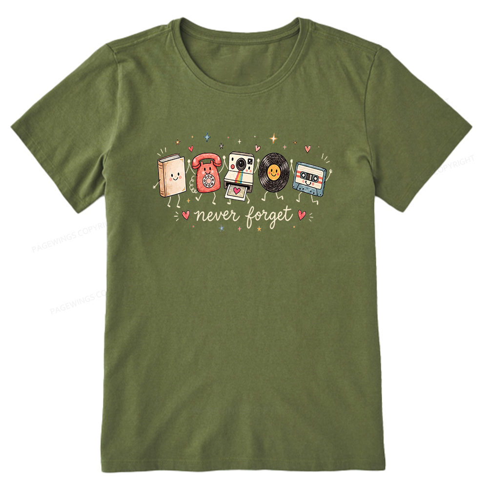 Pagewing Never Forget16187 Bookish Unisex Classic T-shirt