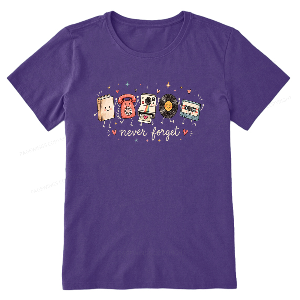 Pagewing Never Forget16187 Bookish Unisex Classic T-shirt