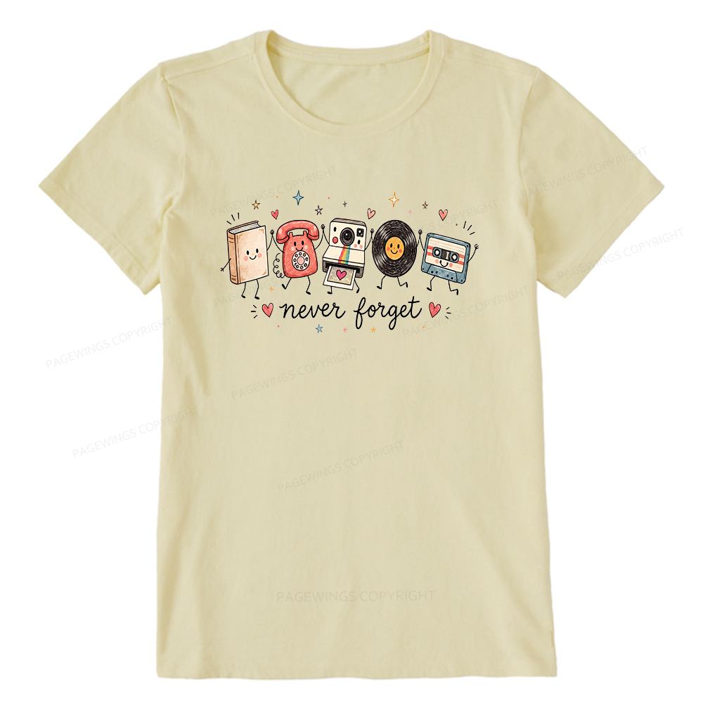 Pagewing Never Forget16187 Bookish Unisex Classic T-shirt