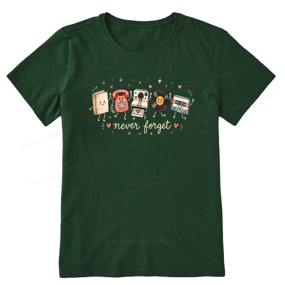 Pagewing Never Forget16187 Bookish Unisex Classic T-shirt