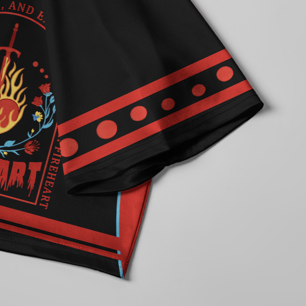 Pagewings She Was Fire Women's Cropped Jersey