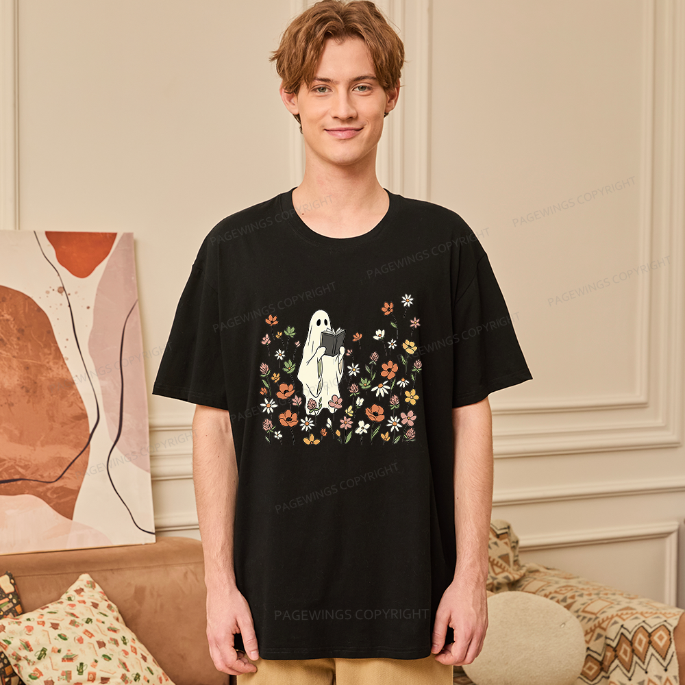 Pagewing Reading Ghost16220 Bookish Unisex Classic T-shirt