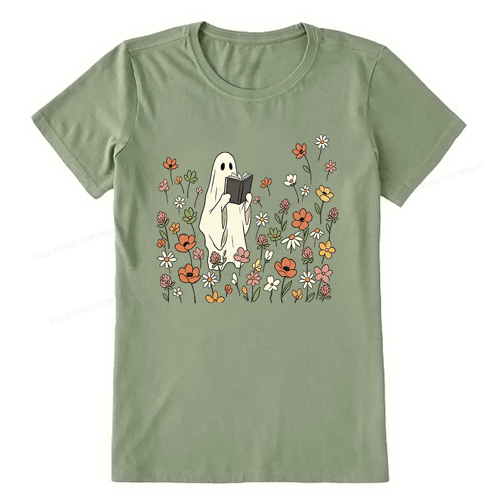 Pagewing Reading Ghost16220 Bookish Unisex Classic T-shirt
