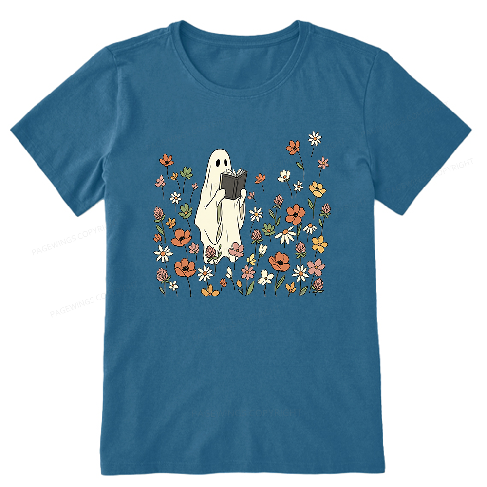 Pagewing Reading Ghost16220 Bookish Unisex Classic T-shirt